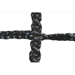 Tennisnetz TN 34 D, schwarz - handgeknüpft