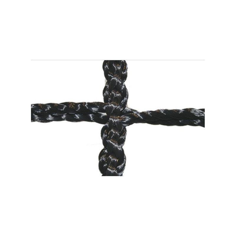 Tennisnetz TN 34 D, schwarz - handgeknüpft
