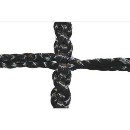 Tennisnetz TN 34 D, schwarz - handgeknüpft