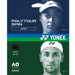 Yonex Poly Tour Spin Schwarz 12m