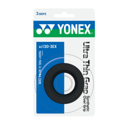 Yonex Ultra Thin Grap Overgrip 3er schwarz