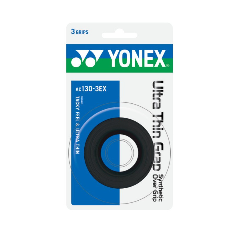 Yonex Ultra Thin Grap Overgrip 3er schwarz