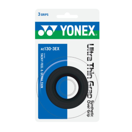 Yonex Ultra Thin Grap Overgrip 3er schwarz