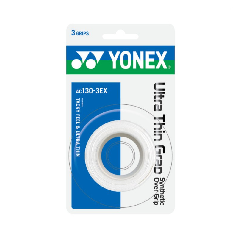 Yonex Ultra Thin Grap Overgrip 3er weiß