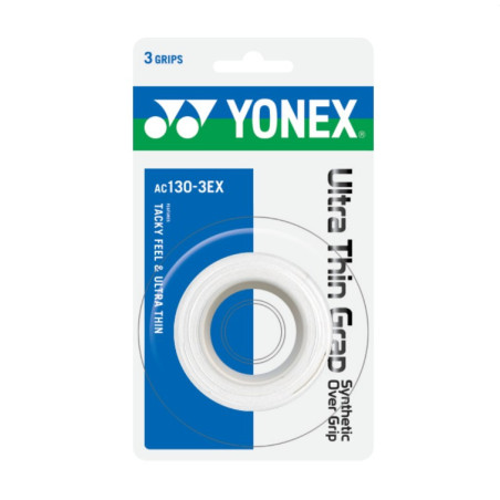 Yonex Ultra Thin Grap Overgrip 3er weiß