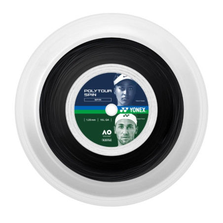 Yonex Poly Tour Spin 200m schwarz