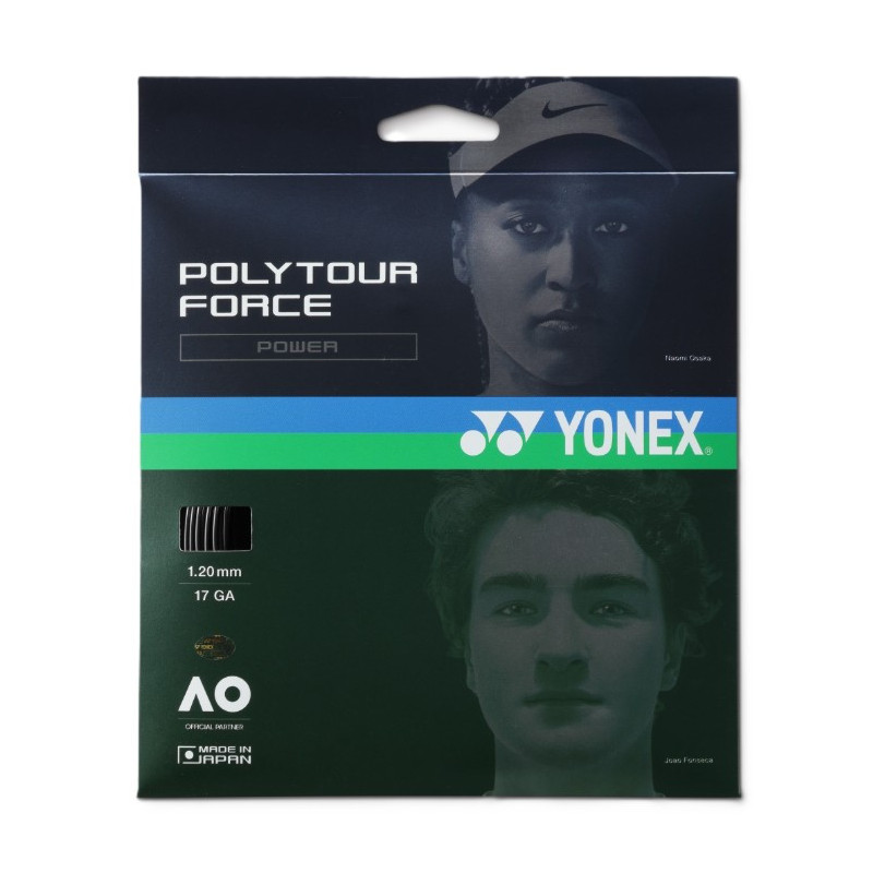 Yonex Poly Tour Force Schwarz 12m
